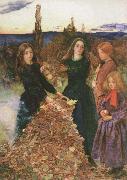 Sir John Everett Millais autumn leaves USA oil painting artist